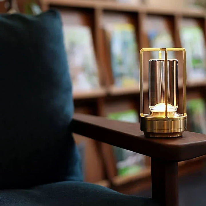 Vattentät och Portabel Kristall Bordslampa - AuroraGlow