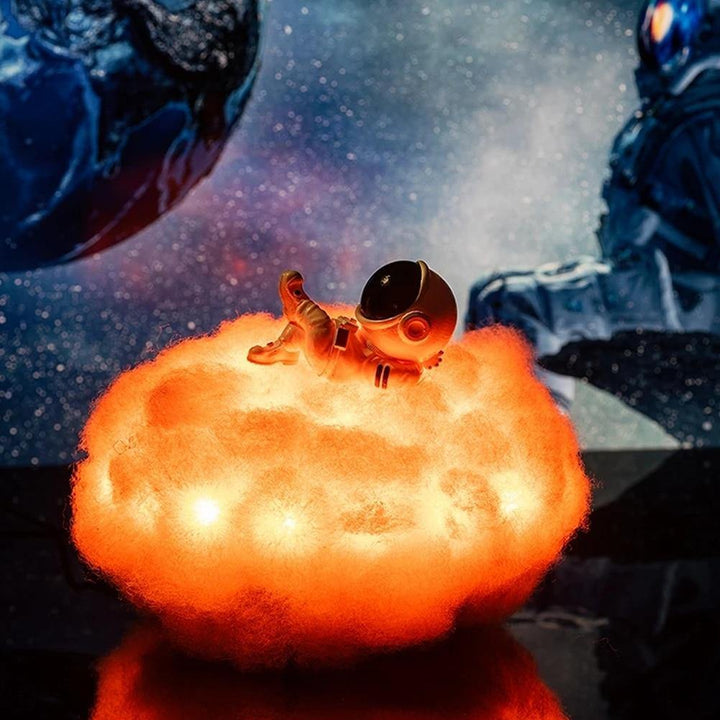 Astronaut färgglada Moln Nattljus |