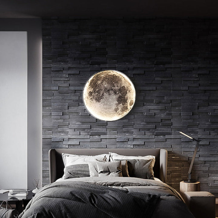 3D LED Måne eller Jord Tak- eller Vägglampa (3 Stilar) 24CM-80CM