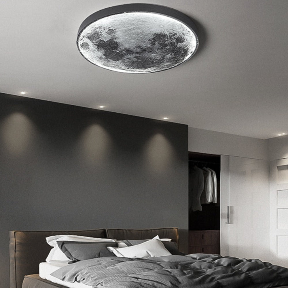 3D LED Måne eller Jord Tak- eller Vägglampa (3 Stilar) 24CM-80CM