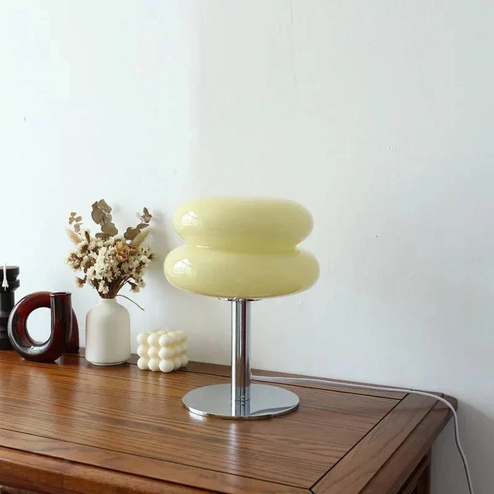 Retro Macaron Bordslampa i färgat glas