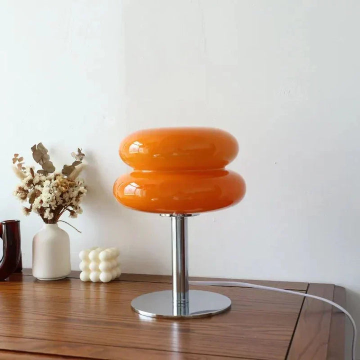 Retro Macaron Bordslampa i färgat glas