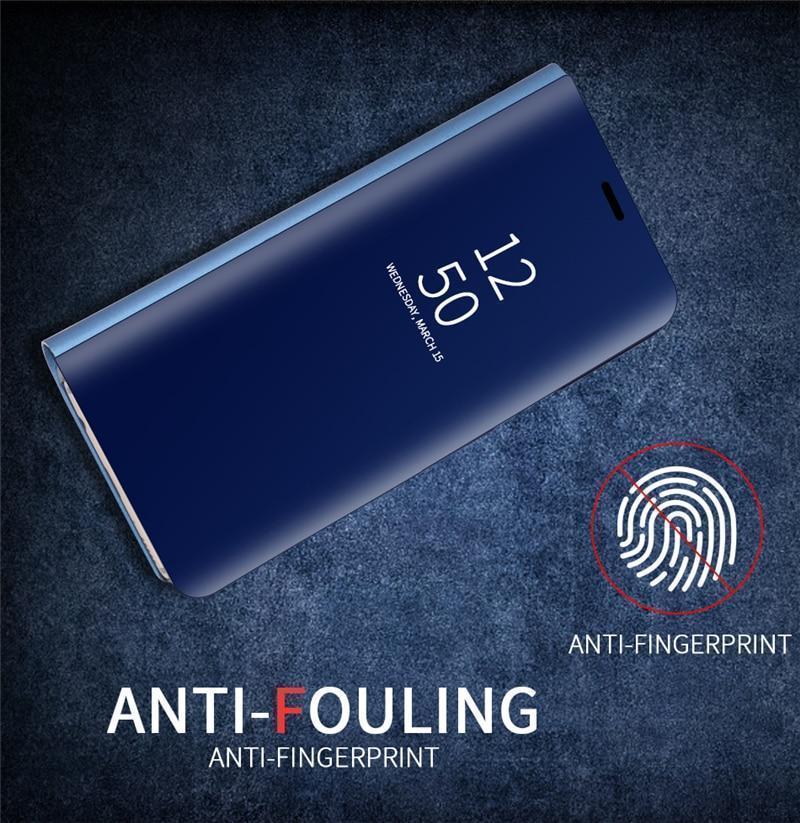 3 i 1 Spegel Flip-fodral för Samsung-telefoner