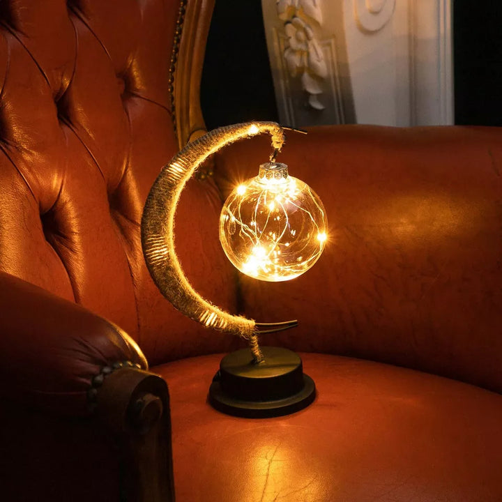 LED Lunar Lamp - Förhäxad Månljus Nattlampa för Sovrum, Barnrum &amp; Heminredning