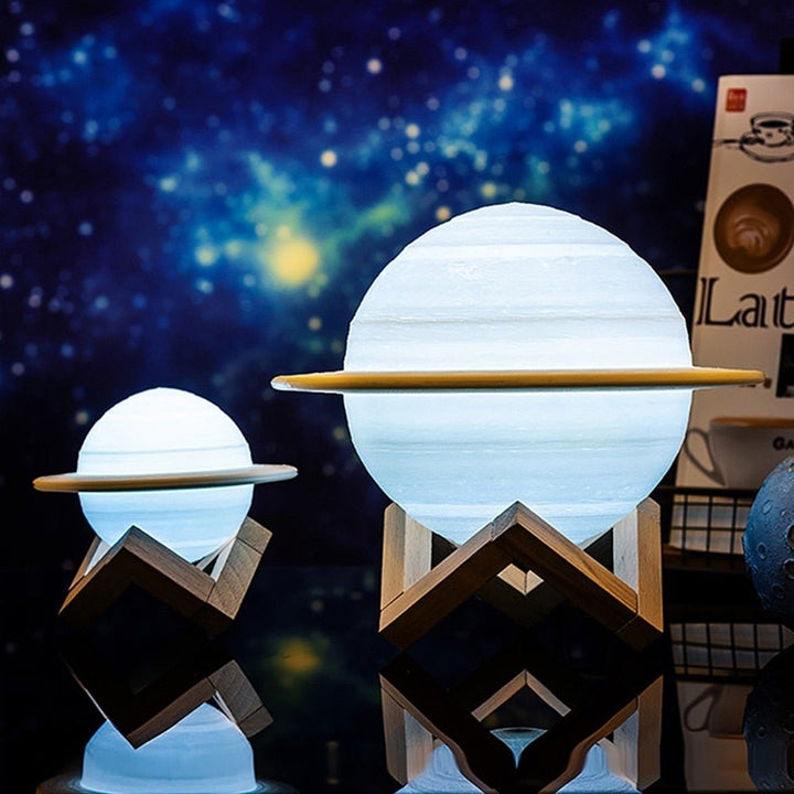 Lampa - SaturnGlow - Planetär Design - Justerbar Belysning
