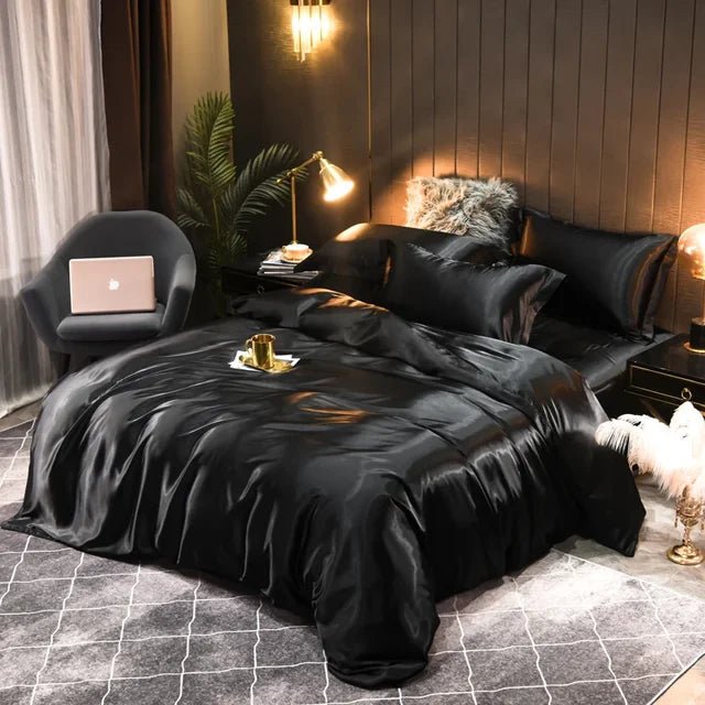 SILKCOMFORT – Lyxigt 100% Silke Duvetöverdrag för Ultimat Komfort