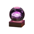 3D Galaxy Crystal Ball Nattlampa Dekorativ Lampa