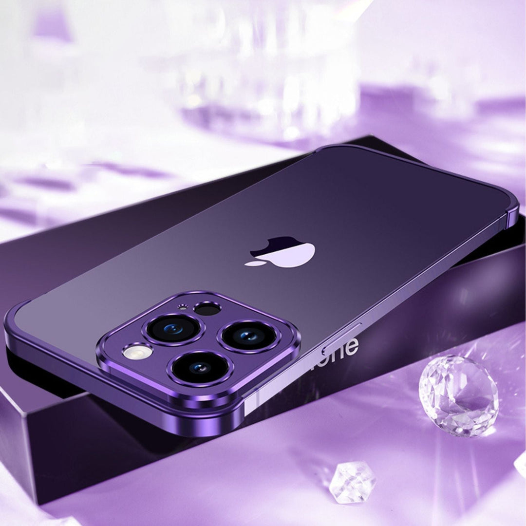 Telefonfodral Minimalistiskt Slim Skyddande Metallöverdrag