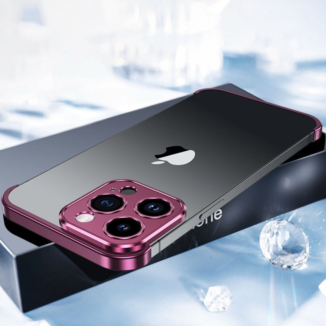Telefonfodral Minimalistiskt Slim Skyddande Metallöverdrag