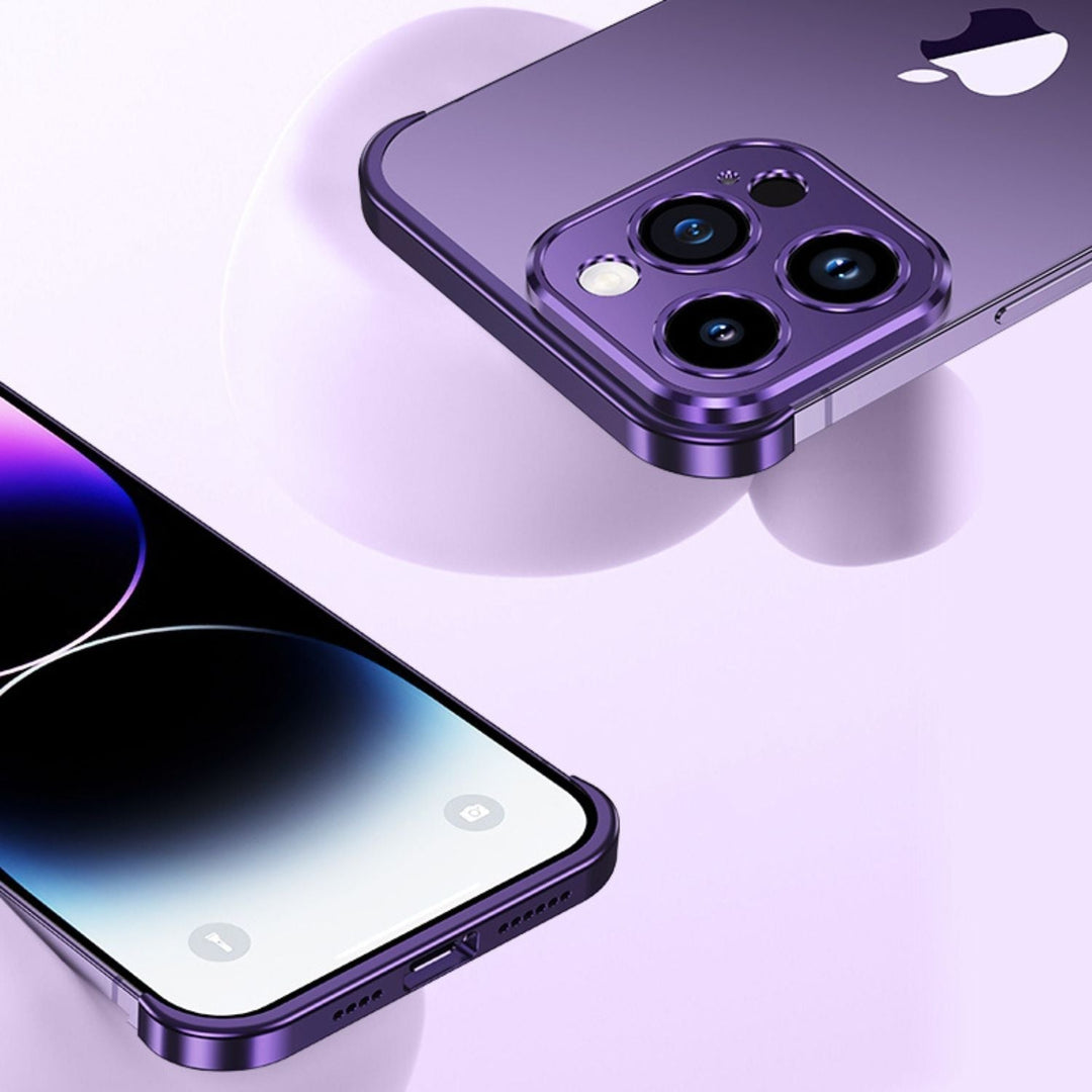 Telefonfodral Minimalistiskt Slim Skyddande Metallöverdrag