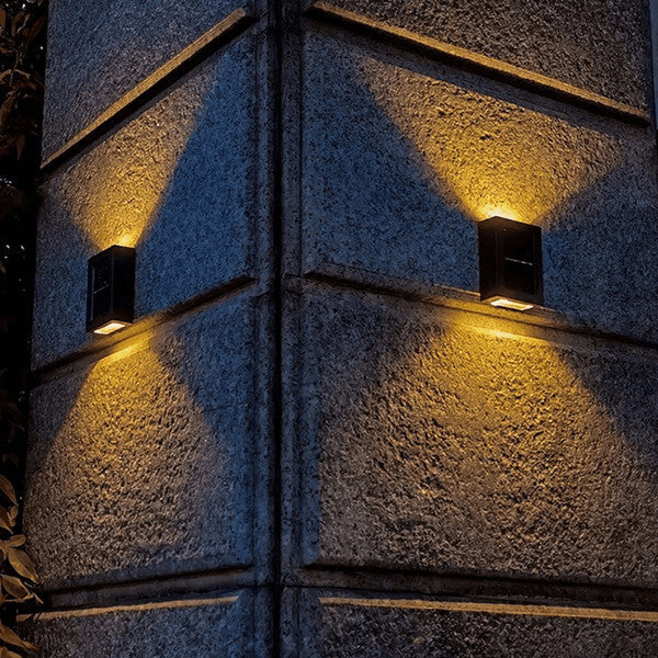 Trådlösa LED Solvägglampor Deluxe | Effektiv och kostnadseffektiv utomhusbelysning