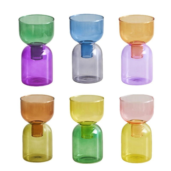 Tvådelat Mini Bud Vase Terrarium Set