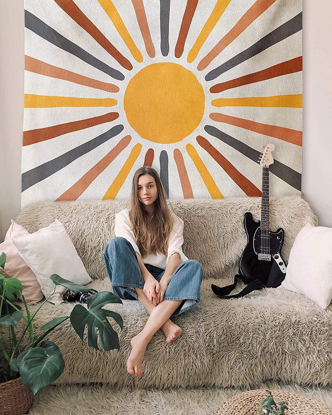 Täck Mig Med Solsken Väggtapestry