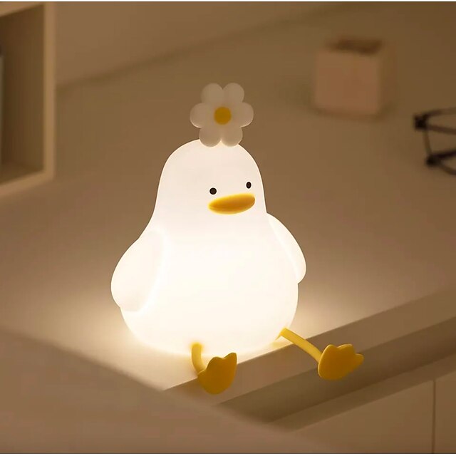 Söt Anka Lampa Nattlampa